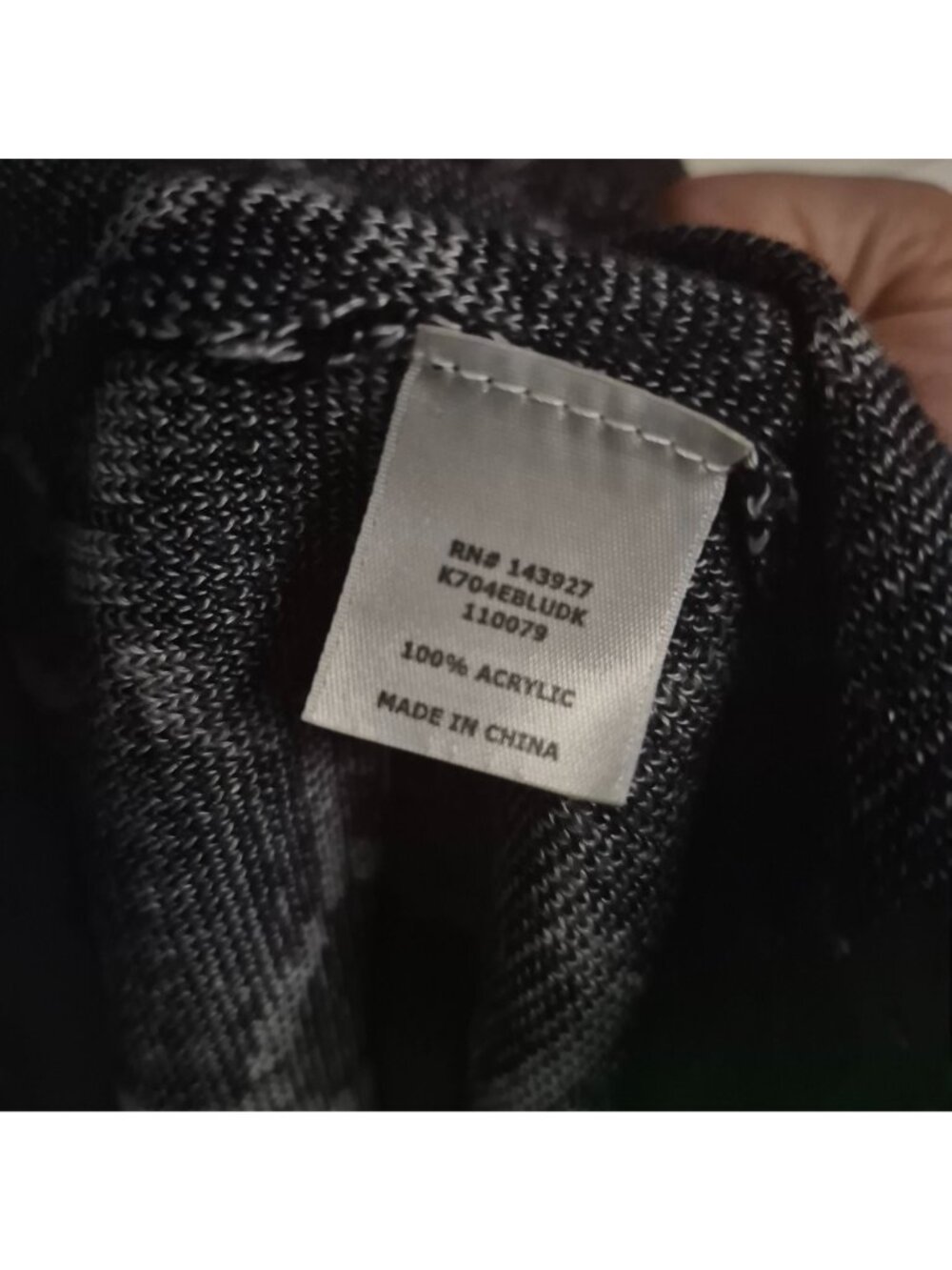 C by Bloomingdales Women's Navy & White Chain Pattern Open Front Cardigan - Picture 7 of 7